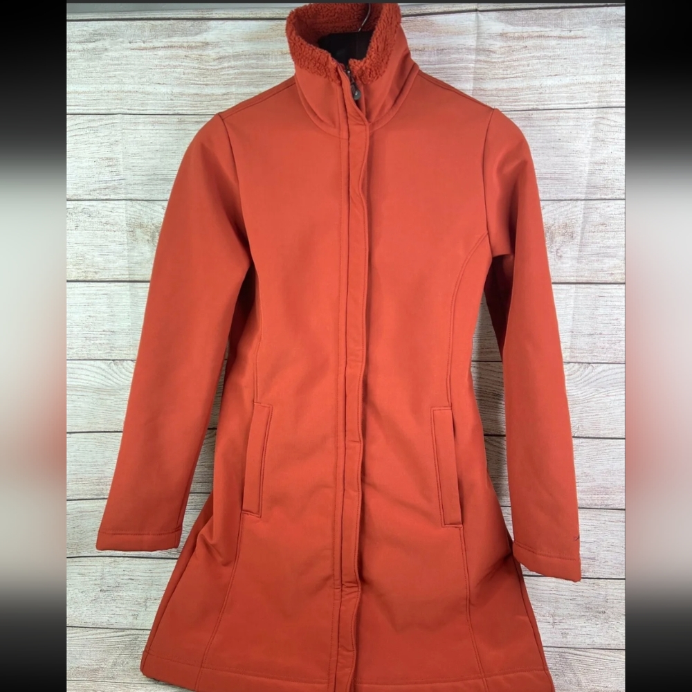 Patagonia Au Train Burnt Orange Women's Softshell Fleece Lined Jacket